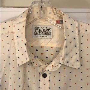 Howler Bros. Short Sleeved Button Down Shirt, L